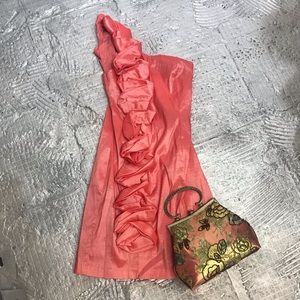 Romeo & Juliet couture neon dress/ handbag
